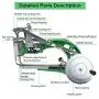 Seeutek Shoe Repair Machine Hand Cobbler Sewing Machine - Cotton Nylon Line Manual Leather Stitching Machine for Shoes Bags Cloth