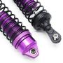 GDOOL Aluminum Alloy Shock Absorber Assembled Full Metal Oil Filled Shocks Front & Rear Replacement of SLA014 for 1/10 Slash 4x4 4WD Upgrade (4-Pack) （Purple)