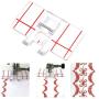 Micro Traders 3pcs Low Shank Metal Free Motion Open Toe Embroidery Quilting Darning Foot P60432
