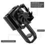 upHere N1055BK CPU Cooler,5 Copper Heat Pipes,120mm PWM Fan, Aluminum Fins for AMD Ryzen/Intel