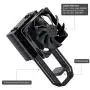 upHere N1055BK CPU Cooler,5 Copper Heat Pipes,120mm PWM Fan, Aluminum Fins for AMD Ryzen/Intel