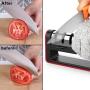 Upgraded Kitchen Knife Sharpener, Ulwae 3-Stage Chef Knife Sharpener to Restore Non-Serrated Knife Blades Quickly, Safely, and Easy to Use for Kitchen, Camping & Hiking