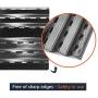 Hongso Porcelain Steel Heat Plates Shield Replacement Parts for Charbroil 464224411 466224411, Kenmore 415.16135110 Gas Grill, Flame Tamer G524-0032-W1, 16 Inch Grill Heat Tent, PPC0044 (4 Pack)