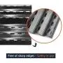 Hongso Porcelain Steel Heat Plates Shield Replacement Parts for Charbroil 464224411 466224411, Kenmore 415.16135110 Gas Grill, Flame Tamer G524-0032-W1, 16 Inch Grill Heat Tent, PPC0044 (4 Pack)