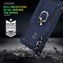 Galaxy A20S Case (Not Fit Galaxy A20/A20E) with HD Screen Protector, Gritup [Military Grade] 360 Degree Rotating Metal Ring Holder Kickstand Armor Bracket Cover Phone Case for Samsung A20S Blue