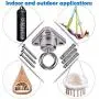 IOH Bearing Heavy Duty Swing Hanger Stainless Steel 304 antirust, [1300 lb Capacity] 360° Silent Rotation, Playground Porch Yoga Seat, Punching Bag, Hammock Chair, Hanging Kit, Indoor Outdoor