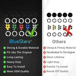 Ultra Durable KN002 RKE Universal Electric Range Knob Kit Replacement by Blue Stars - Exact Fit for Many Range/Oven Brands - Replaces AP5641247 MA-XP6 RK103