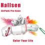 Hallsen AirPods Pro Case, [Upgraded] Soft Crystal Clear Bumper Case Cover for Apple AirPods Pro with Keychain Anti-Slip Anti-Yellowing Anti-Scratches for Men & Women (Lemon Yellow)