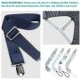 20 Pieces Suspender Clips Metal Pacifier Sheet Straps Holder Clip Bib Toy Holder