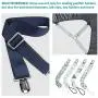 20 Pieces Suspender Clips Metal Pacifier Sheet Straps Holder Clip Bib Toy Holder