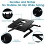 Laptop Stand Ergonomic Keyboard Tray Computer Holder with Heat-Vent to Elevate and Adjustable Laptop.JOMARTO Computer Holder Compatible with Mac-Book Computer,Tablet(Black)