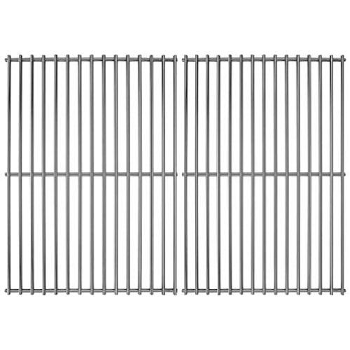 Hisencn Stainless Steel Cooking Grids Grates Grill Grid Replacement for Thermos Grill Parts 461252605, Kirkland Front Avenue 463230703, Charbroil 463261306, Kenmore, Master Chef, BBQ Pro, 16 5/8 inch