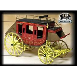 Model Trailways Western Stagecoach MS6001 Wood & Metal Model Kit 1:12 Scale