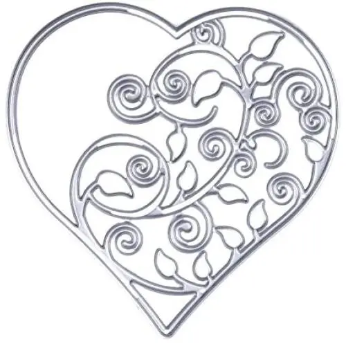 Whitelotous Cutting Dies Cut Dies Stencil Metal Template Mould for DIY Scrapbook Album Paper Card (Hollowout Heart) Whitelotous Cutting Dies Cut Dies Stencil Metal Template Mould for DIY Scrapbook Album Paper Card (Hollowout Heart)
