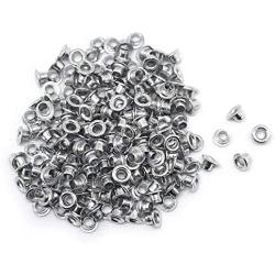 FoRapid 3mm/1/8'' Silver Eyelets-Scrapbooking/Birthday Wedding Baby Greeting Holiday Card/Craft Projects/Custom Binding/Luggage Cruise Tag/DIY Album/Clothing etc-Work Great with Crop-A-Dile - 200 PCS