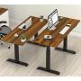 SHW Electric Height Adjustable Computer Desk, 48 x 24 Inches, Walnut