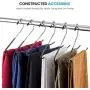 ZOBER Slack/Trousers Pants Hangers - 30 Pack - Strong and Durable Anti-Rust Chrome Metal Hangers, Non Slip Rubber Coating, Slim & Space Saving, Open Ended Design for Easy-Slide Pant, Jeans, Slacks Etc ZOBER Slack/Trousers Pants Hangers - 30 Pack - Strong and Durable Anti-Rust Chrome Metal Hangers, Non Slip Rubber Coating, Slim & Space Saving, Open Ended Design for Easy-Slide Pant, Jeans, Slacks Etc