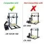 CHPOWER Supporting Rod Set for CR-10/CR-10S, Upgraded 3D Printer Accessories for Creality 3D Printer CR-10 300 and CR-10S 300