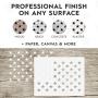50 Star Stencil for Flag- 10.5 x 14.82 Mylar Template for American Flag | 10.5 x 15 US Star Pattern Stencil for Painting Wood & Wall Art | Reusable USA Stencil