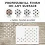 50 Star Stencil for Flag- 10.5 x 14.82 Mylar Template for American Flag | 10.5 x 15 US Star Pattern Stencil for Painting Wood & Wall Art | Reusable USA Stencil
