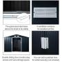 Outsunny 9 x 6 Metal Garden Shed Utility Tool Storage, Outdoor House for Backyard and Garden, Dark Grey