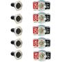 Etopar 5 X Heavy Duty 20A 125V 15A 250V SPST 2 Terminal Pin ON/Off Rocker Toggle Switch Flick Metal Waterproof Cap Knob
