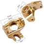 FPVKing Front Steering Knuckle Heavy Duty Metal Brass for 1/10 RC Crawler Axial SCX10 II 90046 Upgrade Parts