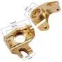 FPVKing Front Steering Knuckle Heavy Duty Metal Brass for 1/10 RC Crawler Axial SCX10 II 90046 Upgrade Parts FPVKing Front Steering Knuckle Heavy Duty Metal Brass for 1/10 RC Crawler Axial SCX10 II 90046 Upgrade Parts
