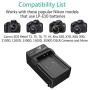 LP-E10 Battery Charger, LP Charger Compatible with Canon EOS Rebel T7, T6, T5, T3, T100, 4000D, 3000D, 2000D, 1500D, 1300D, 1200D, 1100D & More (Not for T3i T5i T6i T6s T7i)