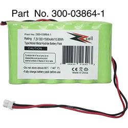 ZZcell Battery for Honeywell Ademco Alarm Part # 300-03864-1 LYNXRCHKITHC 781410403291 55026089 WALYNX-RCHB-SC WALYNXRCHBSC LYNXRCHKIT-SC 1500mAh (Note: Please Check Part No. Before Purchase)