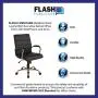 Flash Furniture Mid-Back Black LeatherSoft Executive Swivel Office Chair with Gold Frame and Arms Flash Furniture Mid-Back Black LeatherSoft Executive Swivel Office Chair with Gold Frame and Arms