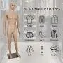 Male Mannequin Full Body Adjustable Mannequin Torso Dress Form with Metal Base 73inches Male Mannequin Full Body Adjustable Mannequin Torso Dress Form with Metal Base 73inches