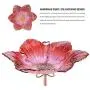 MUMTOP Bird Baths for Outdoors Glass Bird Bath Bowl Outdoor Bird Feeder Flower Pattern with Metal Stake for Garden, Yard and Lawn Decor (Red) MUMTOP Bird Baths for Outdoors Glass Bird Bath Bowl Outdoor Bird Feeder Flower Pattern with Metal Stake for Garden, Yard and Lawn Decor (Red)