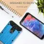 Evocel Explorer Series Pro Phone Case Compatible with Stylo 5 with Glass Screen Protector and Belt Clip Holster, Blue