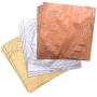 Pangda 300 Pieces Gilding Foil Imitation Gold, Silver and Copper Leaf for DIY Art Crafts Decoration
