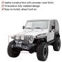 Yescom Front Bumper Winch Plate D-Ring Rock Crawler Textured Black for 1986-2006 Jeep Wrangler TJ YJ