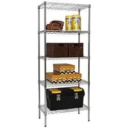 Apollo Hardware Chrome 5-Shelf Wire Shelving 24''x14''x60'' (Chrome)