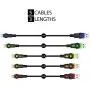 Volutz Equilibrium Series Nylon Braided Micro-USB to USB Cable - Assorted Lengths (10 Feet, 6.5 Feet, 3X 3.3 Feet), Pack of 5 Volutz Equilibrium Series Nylon Braided Micro-USB to USB Cable - Assorted Lengths (10 Feet, 6.5 Feet, 3X 3.3 Feet), Pack of 5
