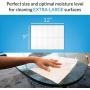 iCloth Extra Large Monitor and TV Screen Cleaner Pro-Grade Individually Wrapped Wet Wipes, 1 Wipe Cleans Several Flat Screen TVs and Monitors, 10 Wipes