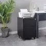 AUTSCA 3 Drawer Mobile Filing Cabinet, Metal Vertical File Cabinet, Fully Assembled Except Casters, Home Office Rolling Lateral Printer Stand for A4/Letter/Legal, Black AUTSCA 3 Drawer Mobile Filing Cabinet, Metal Vertical File Cabinet, Fully Assembled Except Casters, Home Office Rolling Lateral Printer Stand for A4/Letter/Legal, Black