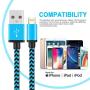 iPhone Charger MFi Certified Aioneus iPhone Charger Cord 6FT 3 Pack Lightning Cable Braided Fast Phone Charging Cord for iPhone 12 Pro Max Mini 11 Pro Max XR XS X 10 8 7 6s 6 Plus 5 5S SE 2020, iPad