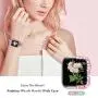 Joyozy Compatible with Apple Watch Band 40mm,Bling Dressy Jewelry Metal Band & Protective Crystal Diamond Case for Iwatch Series 6/5/4/SE (Rose Pink+Tool, 40MM)