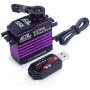 AGFRC 55KG Digital Steering Servo High Torque Programmable Full Metal Gear Brushless Servo for 1/8 1/10 RC Models, Control Angle 180° (A86BHM(Purple)&AGF-SPV2) AGFRC 55KG Digital Steering Servo High Torque Programmable Full Metal Gear Brushless Servo for 1/8 1/10 RC Models, Control Angle 180° (A86BHM(Purple)&AGF-SPV2)