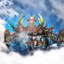 Microworld 3D Metal Puzzle Ancient Chinese Myth Famous Architecture Dragon Palace Model Building Kits Laser Cut Brain Teaser DIY Jigsaw Puzzles J069