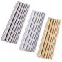 Swpeet 21Pcs Metal Round Rods Kit, 3 Kinds of Metal Materials Including Stainless Steel, Brass and Aluminum Perfect for for DIY Craft Tool - Diameter 2mm-8mm Length 100mm Swpeet 21Pcs Metal Round Rods Kit, 3 Kinds of Metal Materials Including Stainless Steel, Brass and Aluminum Perfect for for DIY Craft Tool - Diameter 2mm-8mm Length 100mm