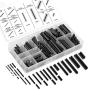 Neiko 50412A Roll Pin Assortment Set with Storage Case | Spring Steel | 315 Piece, Black Neiko 50412A Roll Pin Assortment Set with Storage Case | Spring Steel | 315 Piece, Black