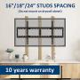 JUSTSTONE Tilt TV Wall Mount Bracket for 40-90 Inches LED, Plasma Flat Screen Curved TVs, TV Mount with VESA 800x400mm, Fits 16'' to 24'' Studs and Loading Capacity 165 lbs, Low Profile and Space Save
