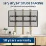 JUSTSTONE Tilt TV Wall Mount Bracket for 40-90 Inches LED, Plasma Flat Screen Curved TVs, TV Mount with VESA 800x400mm, Fits 16'' to 24'' Studs and Loading Capacity 165 lbs, Low Profile and Space Save JUSTSTONE Tilt TV Wall Mount Bracket for 40-90 Inches LED, Plasma Flat Screen Curved TVs, TV Mount with VESA 800x400mm, Fits 16'' to 24'' Studs and Loading Capacity 165 lbs, Low Profile and Space Save