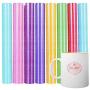 Lya Vinyl 8 Pack Glitter Vinyl - Permanent Vinyl 12” x 12” Giltter Adhesive Vinyl Sheets for DIY Gifts, Birthday Party, Christmas Decoration