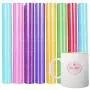Lya Vinyl 8 Pack Glitter Vinyl - Permanent Vinyl 12” x 12” Giltter Adhesive Vinyl Sheets for DIY Gifts, Birthday Party, Christmas Decoration